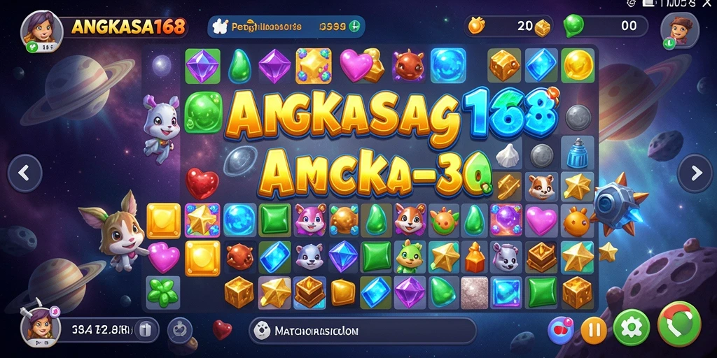 Gameplay seru mencocokkan batu permata di ANGKASA168.