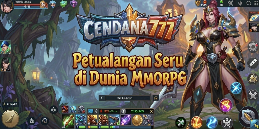 Tangkapan layar utama CENDANA777 yang menampilkan aksi seru dalam gameplay MMORPG.