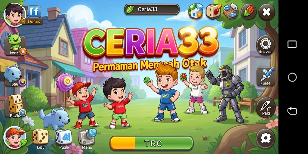 Tampilan screenshot permainan CERIA33 yang menampilkan tantangan puzzle menarik.