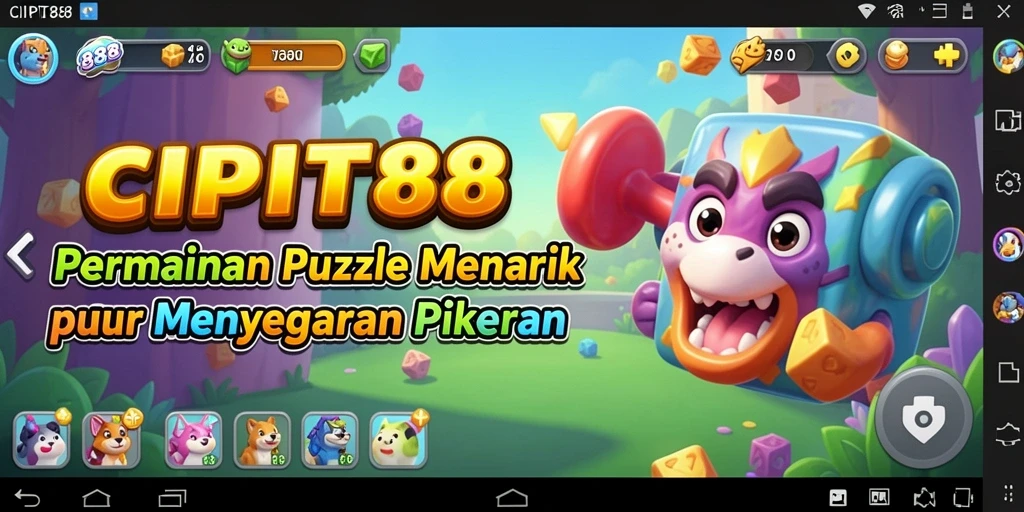 Tampilan gameplay CIPIT88 dengan berbagai puzzle yang menantang.