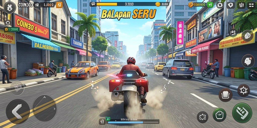 Tampilan gameplay COIN303 yang menegangkan dan penuh aksi.