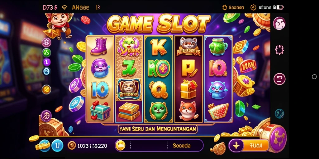 Gameplay seru D73 yang memikat dan penuh warna.