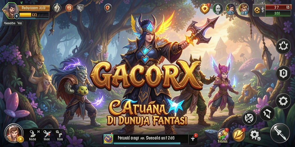 Tampilan screenshot GACORX menampilkan momen aksi seru dalam petualangan.