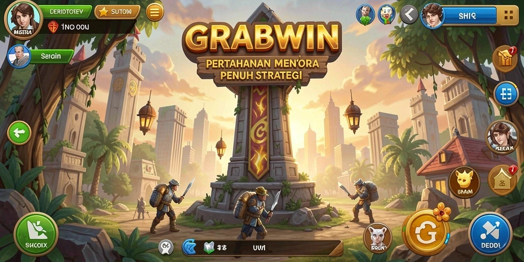 Tangkapan layar gameplay menampilkan pertarungan menara yang mendebarkan.