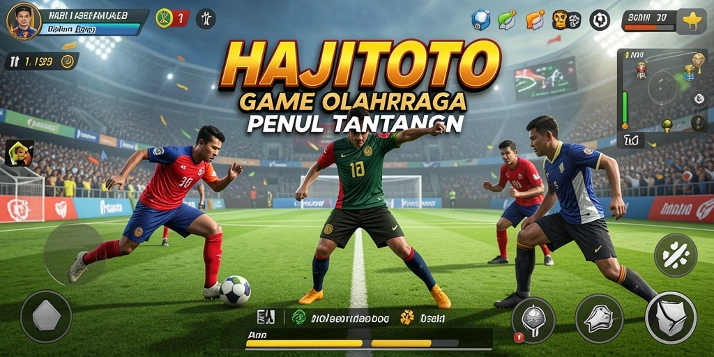 Tampilan gameplay menegangkan dalam HAJITOTO yang penuh aksi olahraga.