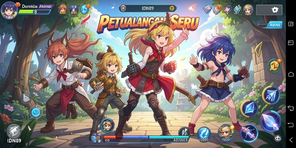 Tampilan permainan IDN89 yang memukau dan dinamis.