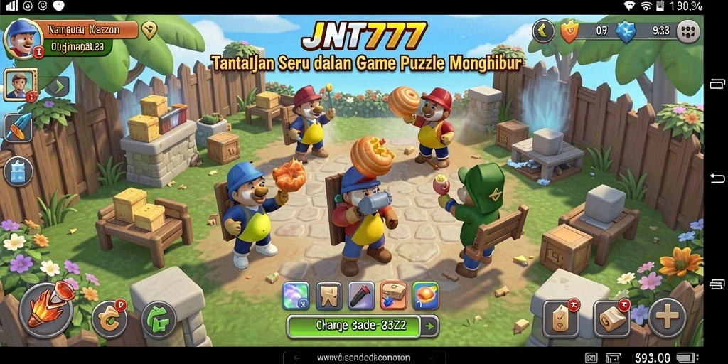 Tampilan gameplay JNT777 yang menantang dan menarik.