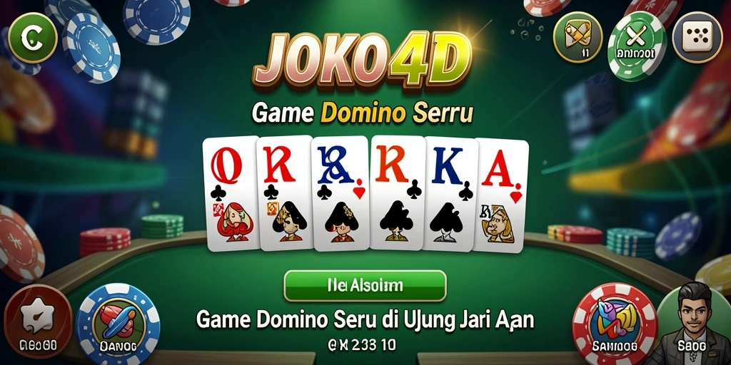 Tampilan menarik dari permainan Domino di JOKO4D.