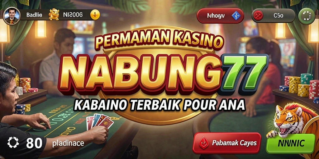 Screenshot NABUNG77 menampilkan gameplay kasino yang seru dan interaktif.