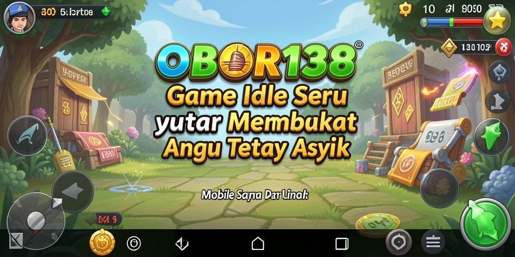 Tampilan screenshot gameplay OBOR138 yang memperlihatkan aksi dinaikkan karakter.