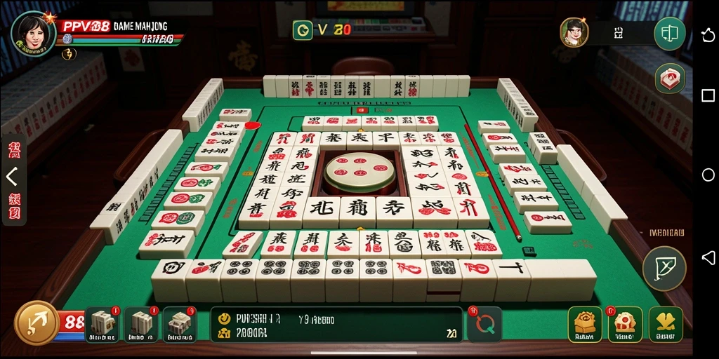 Tampilan menarik dari gameplay Mahjong di PPV88.