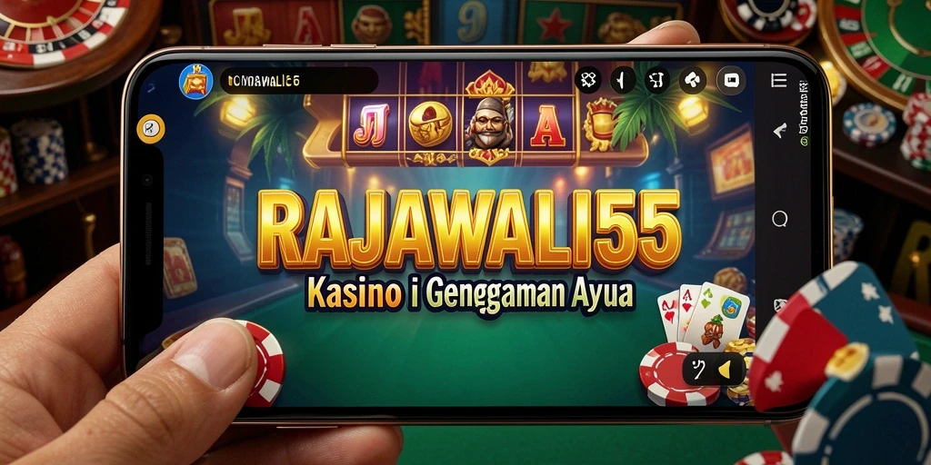 Screenshot gameplay RAJAWALI55 menampilkan suasana kasino yang mengasyikkan.