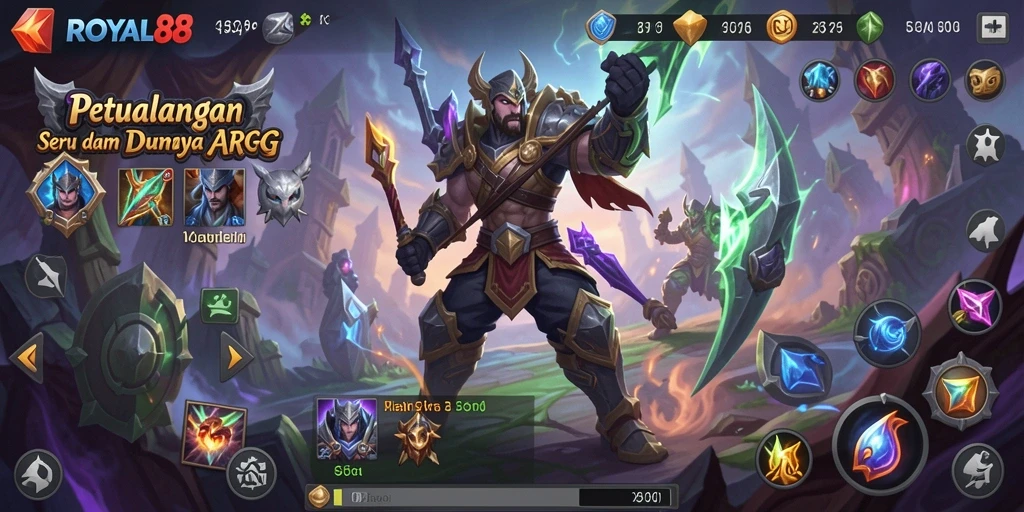 Screenshot gameplay ROYAL88 yang menampilkan aksi seru dalam pertempuran ARPG.