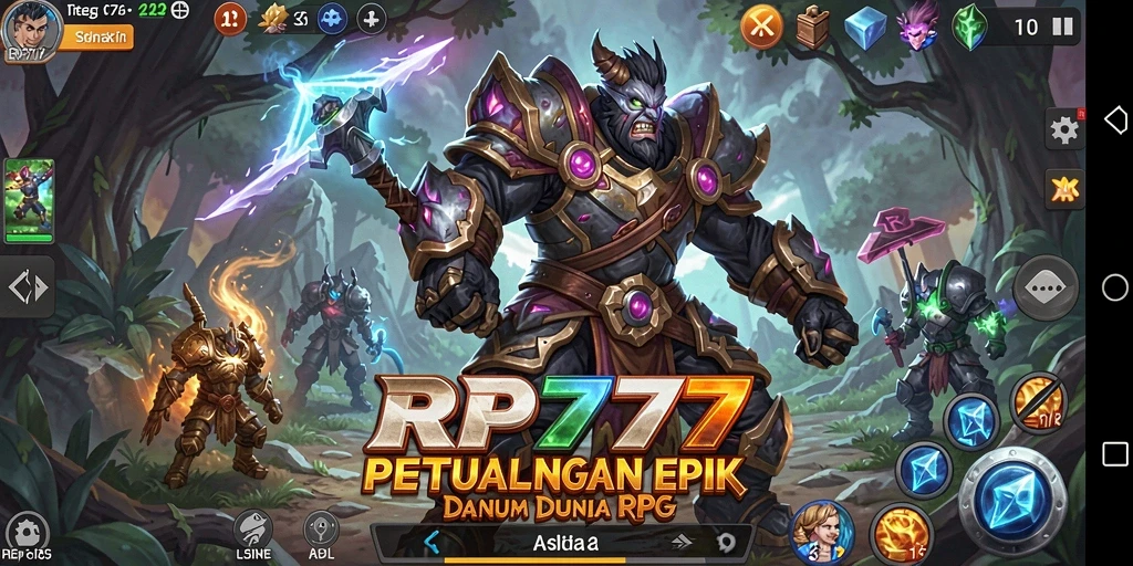 Tampilan menarik dari gameplay RPG RP777 yang mendebarkan.