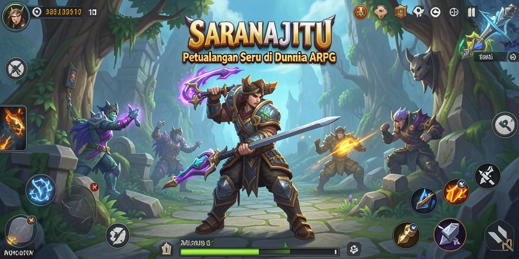Screenshot gameplay <strong>SARANAJITU</strong> menampilkan aksi seru di dunia ARPG.