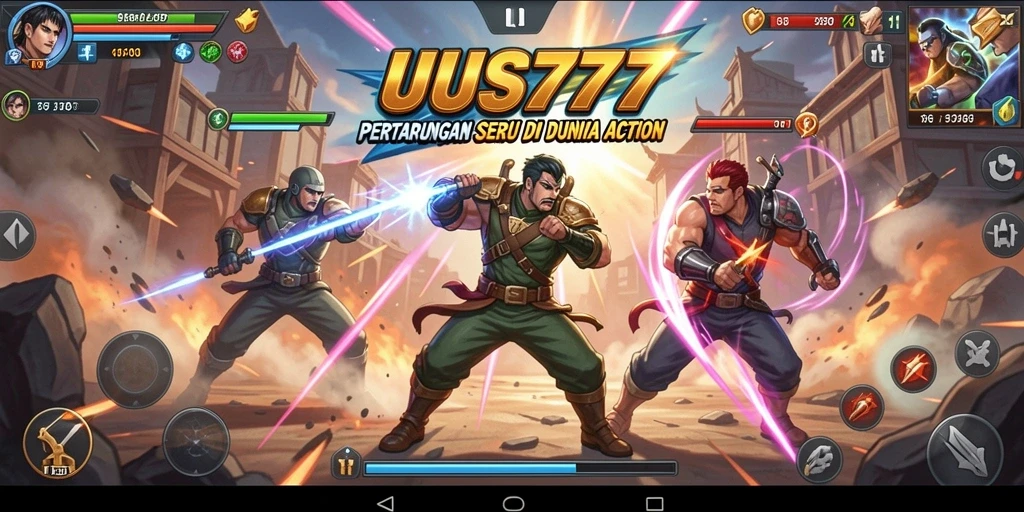Tampilan seru pertarungan di gameplay UUS777.