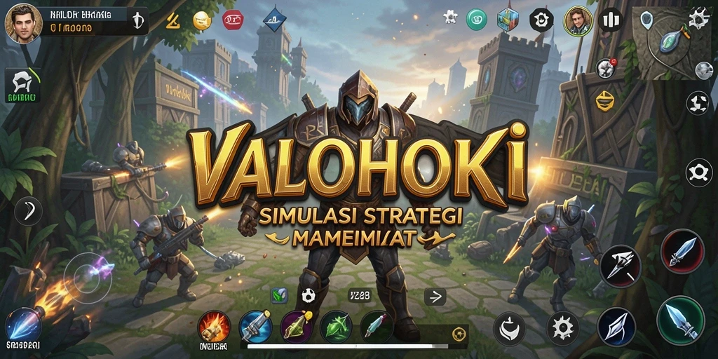 Tampilan permainan game VALOHOKI yang menarik dan mengesankan.