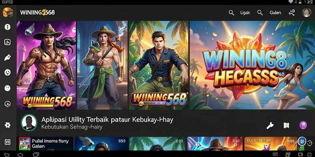 Tampilan utama WINNING568 dengan antarmuka yang ramah pengguna.