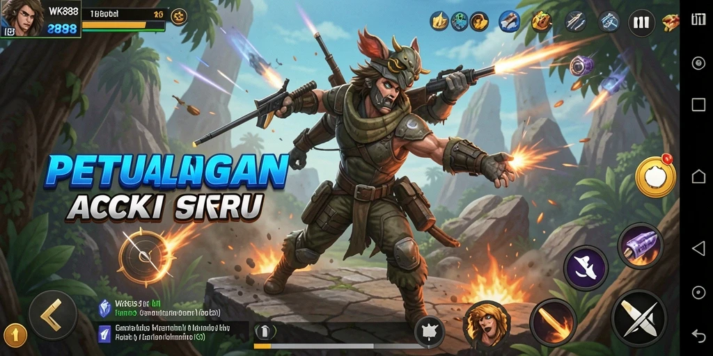 Screenshot WK888 menampilkan pertarungan aksi yang intens dan mendebarkan.