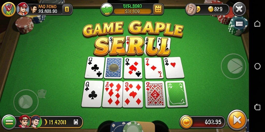 Tampilan gameplay Y89 yang seru dan kompetitif dalam permainan Gaple.
