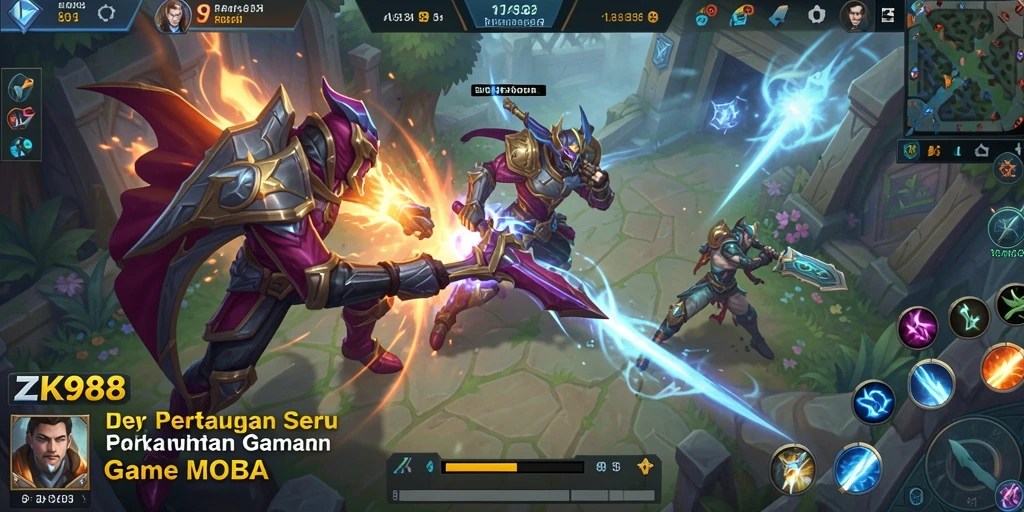 Tampilan aksi seru dalam gameplay ZK988 yang mendebarkan.